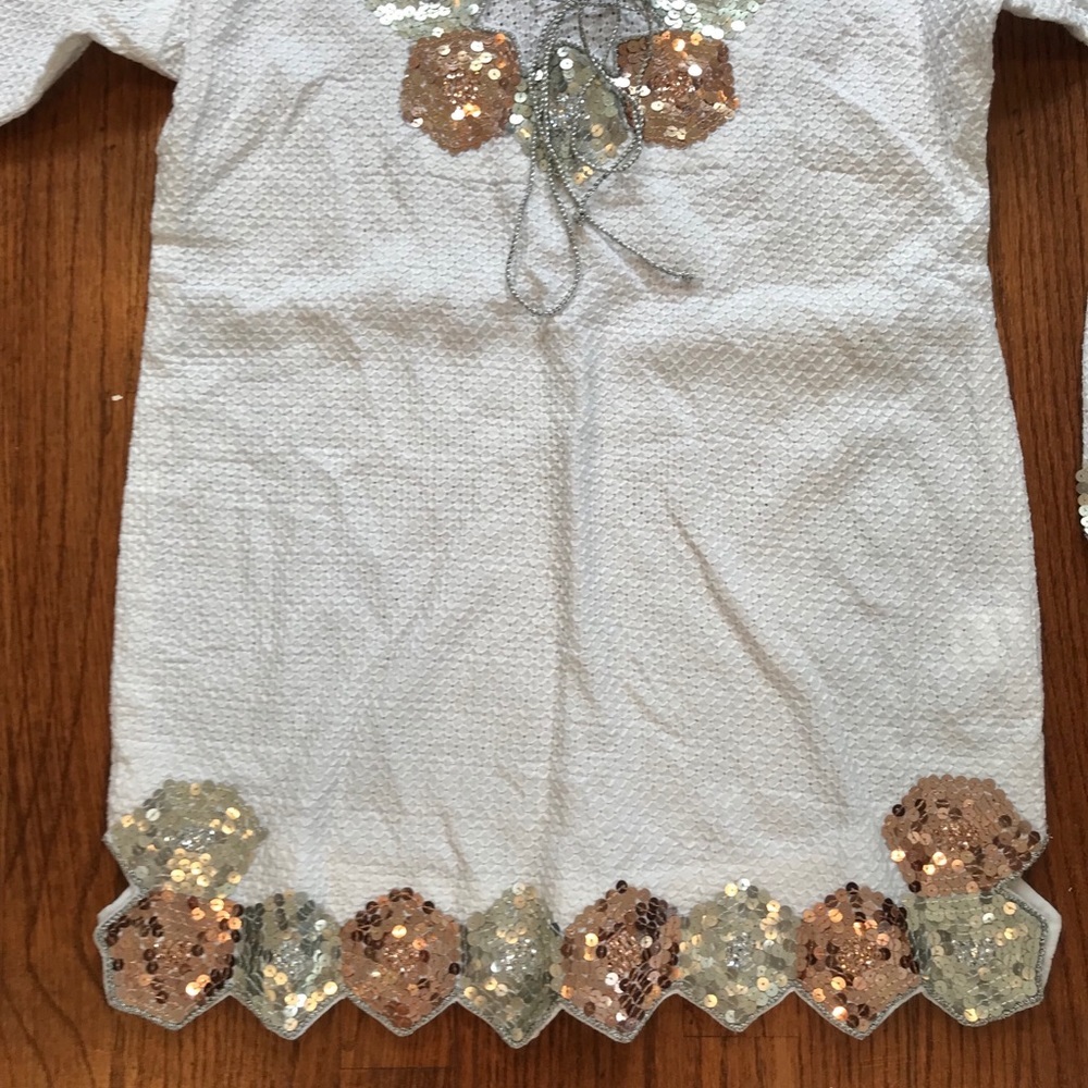 CINDI GINDI**White Embellished Cover-Up**S/M - Picture 3 of 8